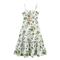 Women Clothing Summer Simple Thin with Belt Strap Dress