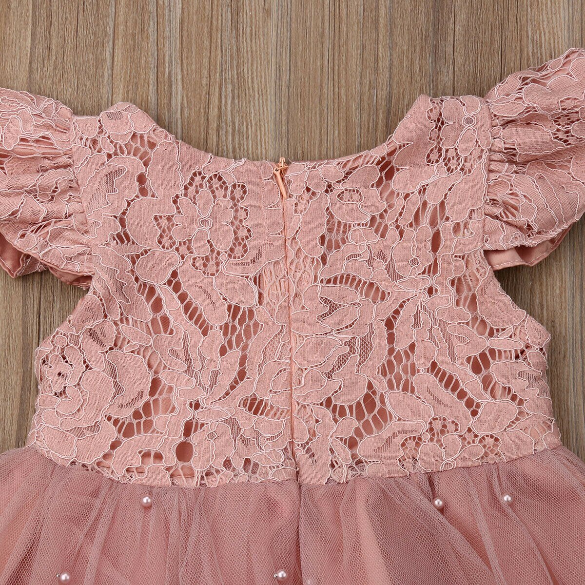 2 7Y Flower Girl Kids Tutu Dress Lace Flowers