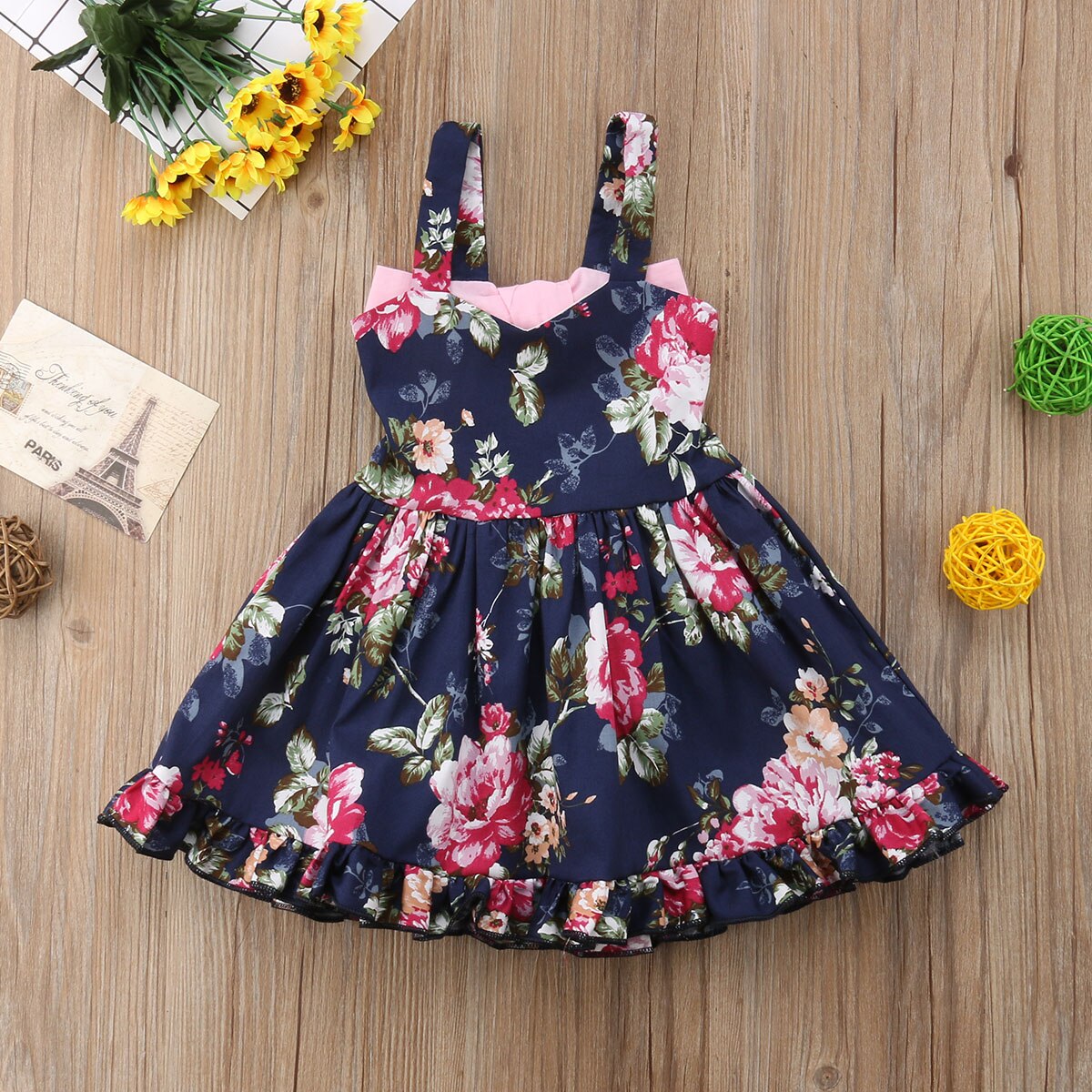 Flower Girl Princess Dress Kid Baby Party