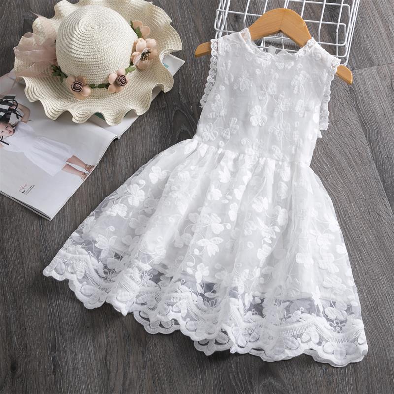 Dress of Girl Flowers Tulle Princess Party