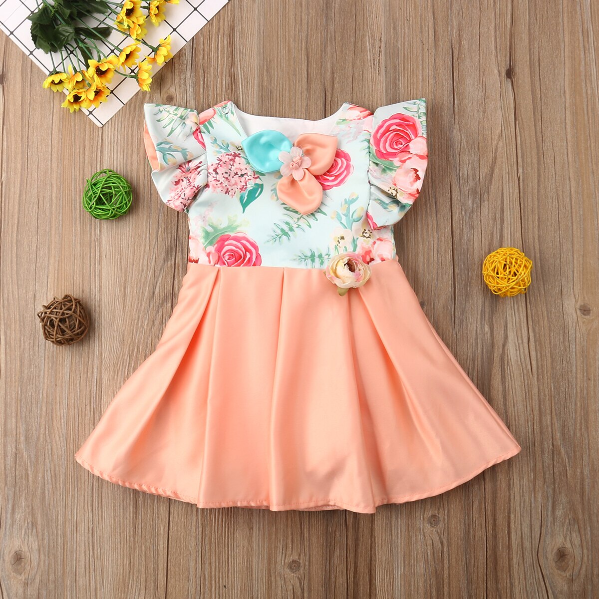 Flower Girl Princess Dress Baby Kid Party