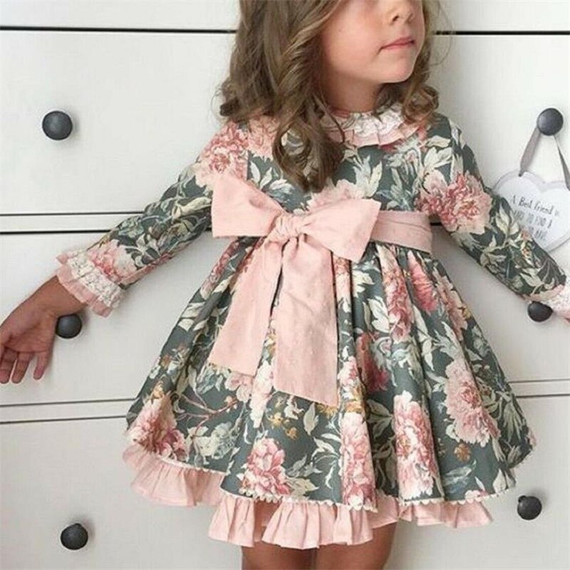 Formal Kid Baby Girl Flowers Tutu Dress High