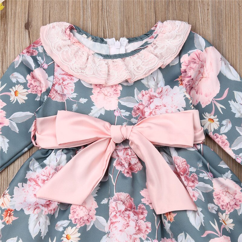 Formal Kid Baby Girl Flowers Tutu Dress High