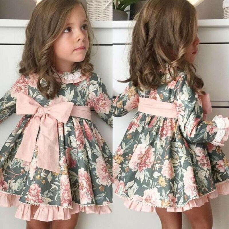 Formal Kid Baby Girl Flowers Tutu Dress High