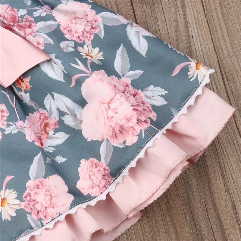 Formal Kid Baby Girl Flowers Tutu Dress High