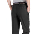 New Men's Summer Thin Business Casual Pants Autumn Fashion Solid Gentle Thicken Trousers Male Brand Suit Pant Black Grey RIYBEOE