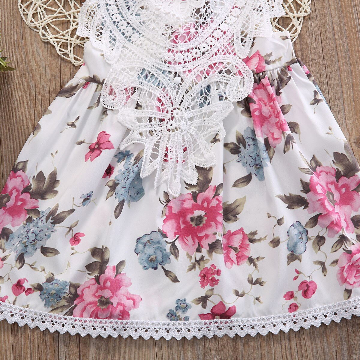 2pcs Toddler Kids Baby Girl Flower Dress+Headband