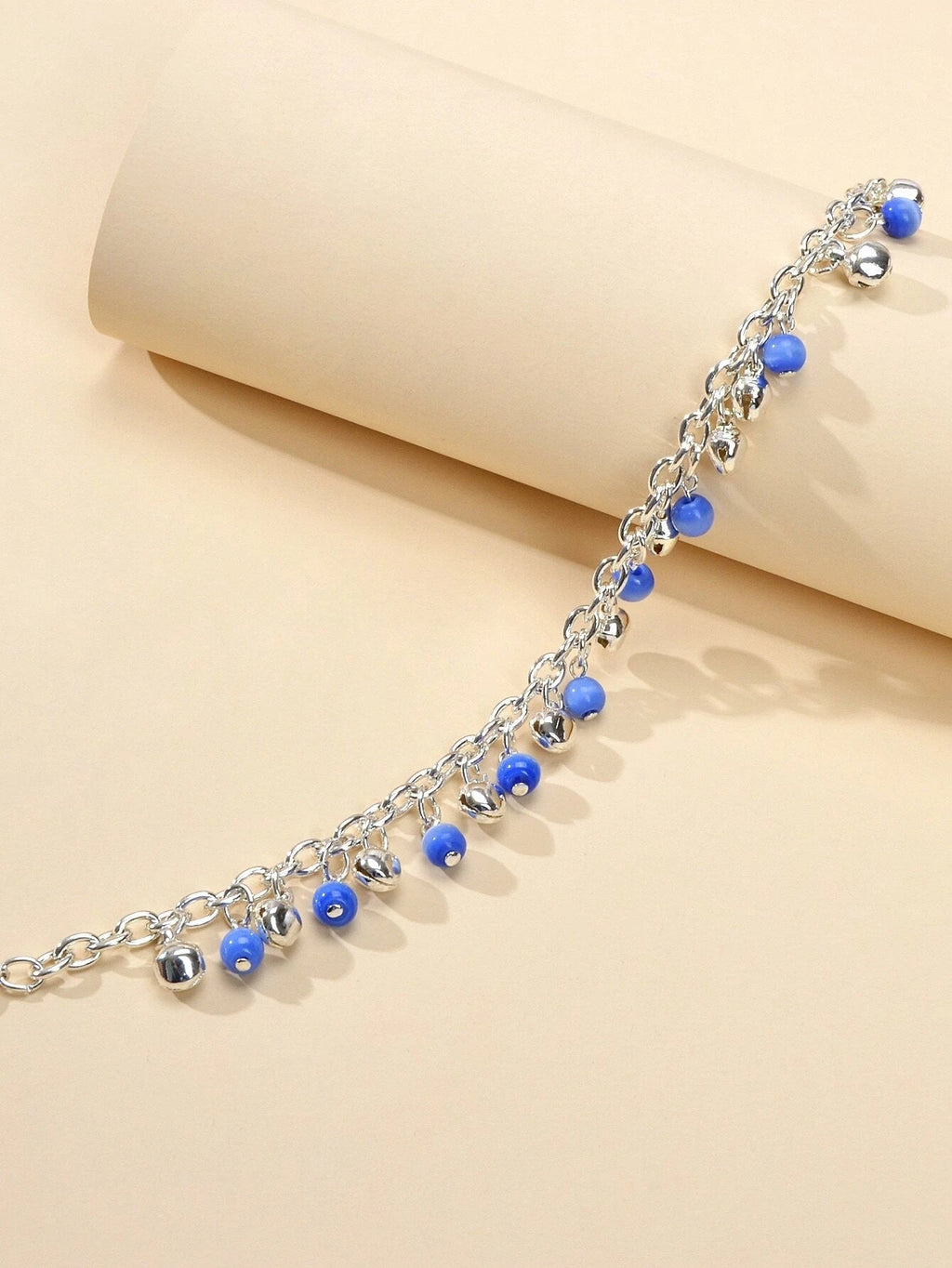 AU Local 1 pc Foot Beach Jewellery Chain Blue Beads Charm Anklet