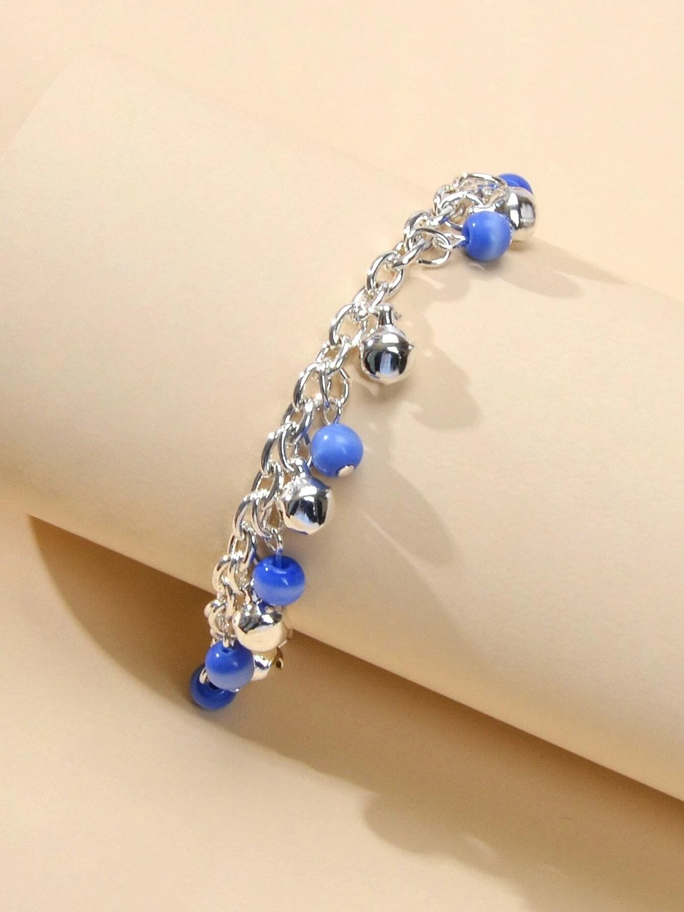 AU Local 1 pc Foot Beach Jewellery Chain Blue Beads Charm Anklet