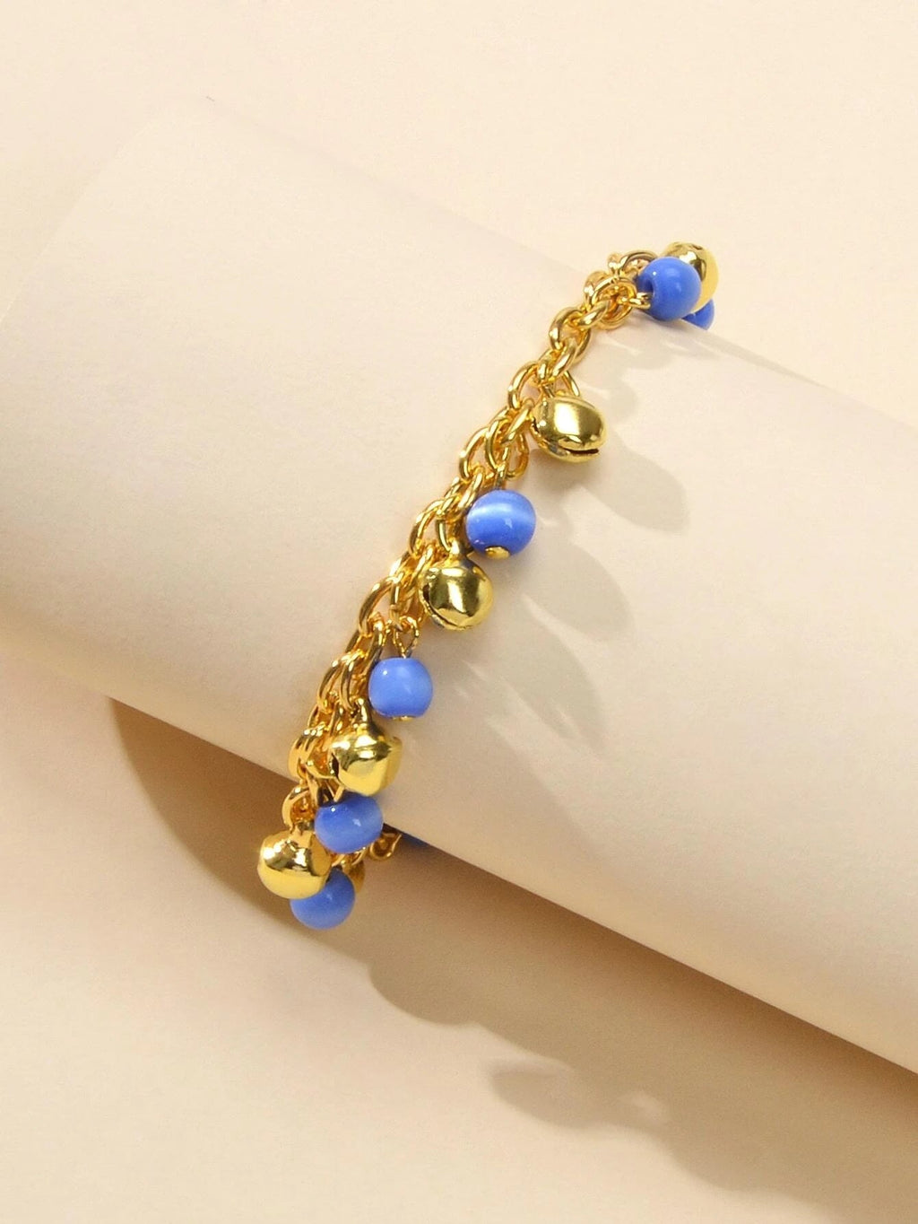AU Local 1 pc Foot Beach Jewellery Chain Blue Beads Charm Anklet