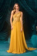 Andrea & Leo A1495 One Shoulder Chiffon A-Line Formal Dress