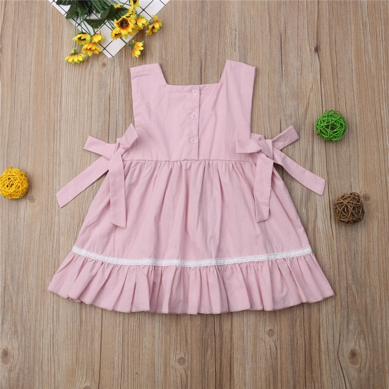 Cute Flower Kids Baby Girl Princess Dress