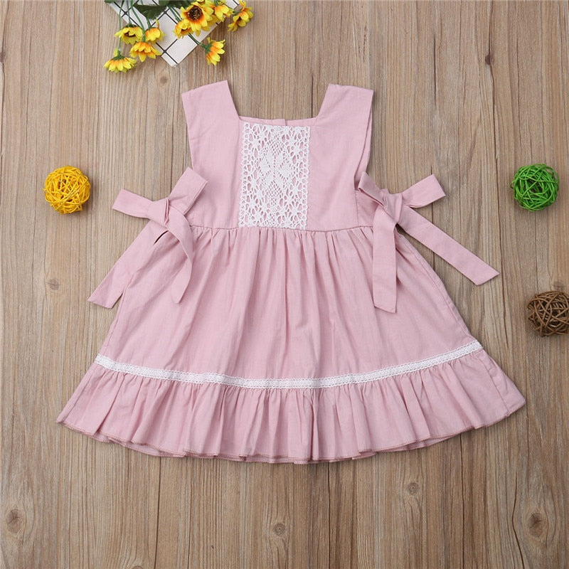 Cute Flower Kids Baby Girl Princess Dress