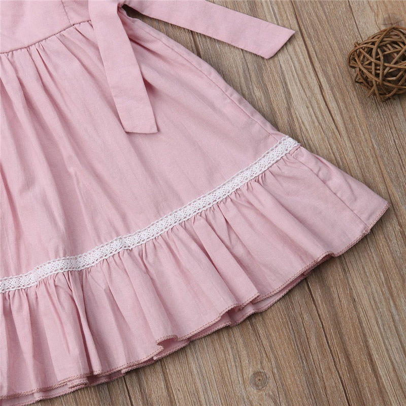 Cute Flower Kids Baby Girl Princess Dress