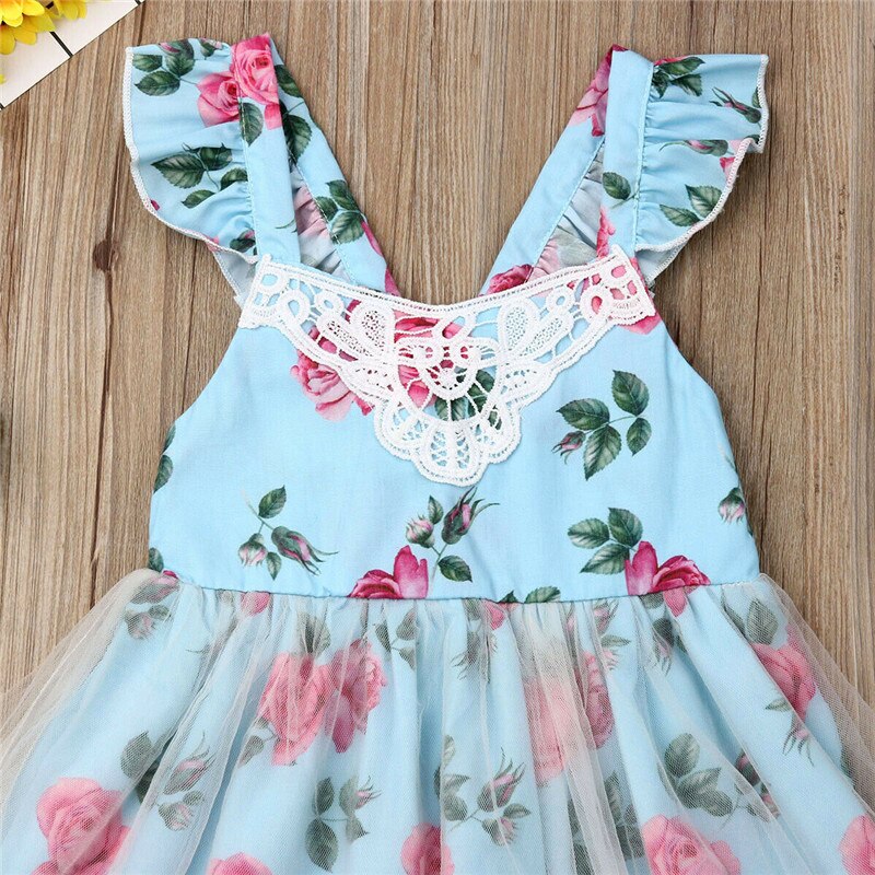 Flower Girls Dress Kids Tutu Pageant Wedding Party