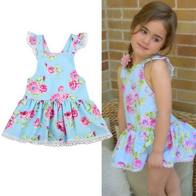 Flower Sleeveless Baby Girl Toddler Dress Lace