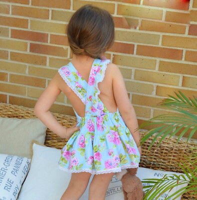 Flower Sleeveless Baby Girl Toddler Dress Lace