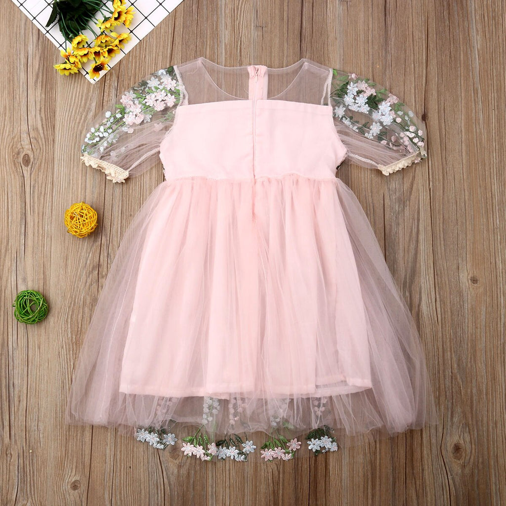 Formal Kids Baby Girl Princess Dress Flower