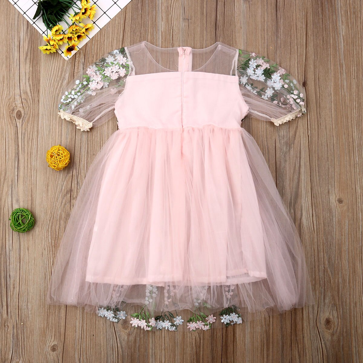 Formal Kids Baby Girl Princess Dress Flower