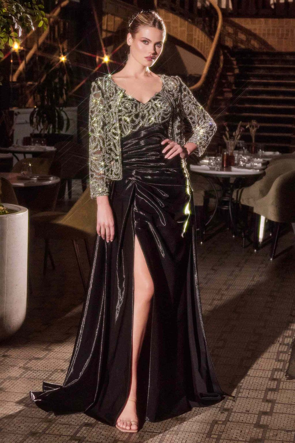 Ladivine J882 Formal Mother of the Bride Gown with Removable Jacket