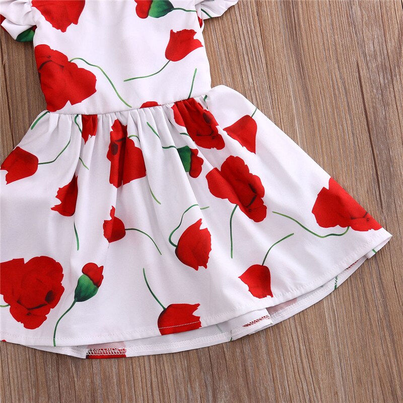 Kids Girl Flower Dress Floral Dress Birthday Baby