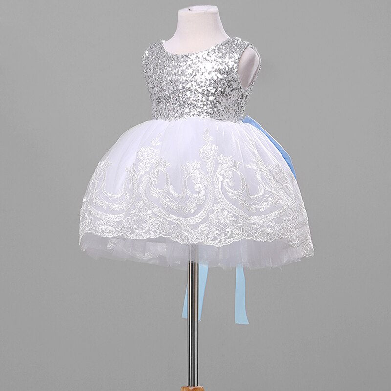 New Fashion Sequin Flower Girl Dress Party