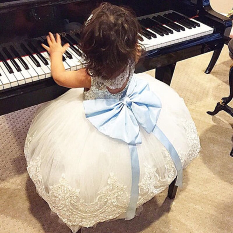 New Fashion Sequin Flower Girl Dress Party