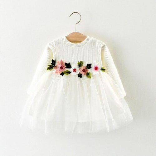 Newborn Baby Girl Dress Flower Baby