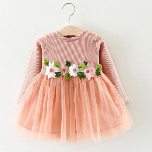 Newborn Baby Girl Dress Flower Baby