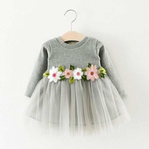 Newborn Baby Girl Dress Flower Baby