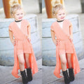 USA Flower Girl Princess Dress Kids Baby Party