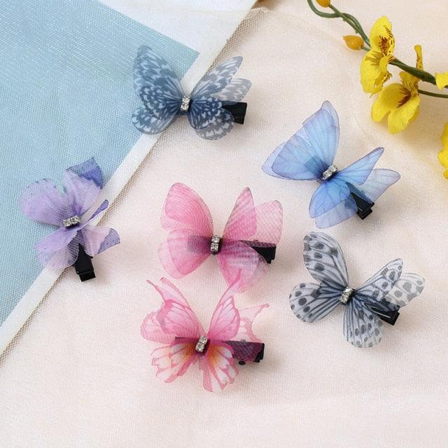 Candy Color Fashion Butterfly Hair Clips for Women Baby Girl Kids Barrette Wedding Hairpins Hair Accessories Hairclip Ornaments Gorgeous Hair Accessories For Women