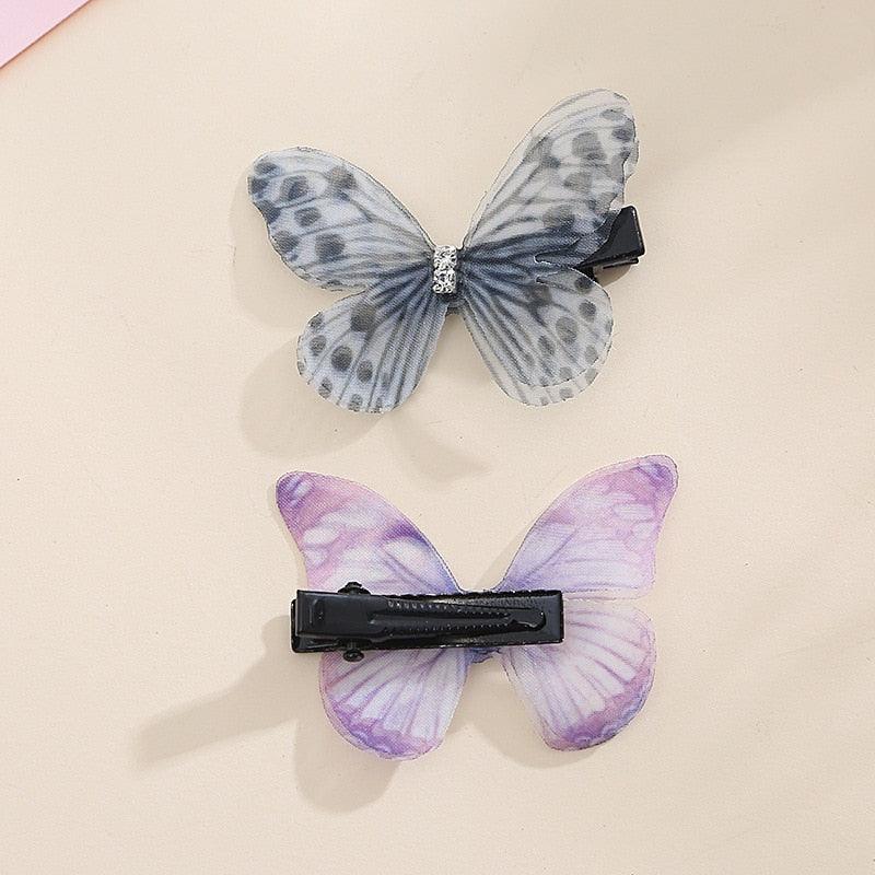 Candy Color Fashion Butterfly Hair Clips for Women Baby Girl Kids Barrette Wedding Hairpins Hair Accessories Hairclip Ornaments Gorgeous Hair Accessories For Women