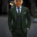 2-16 years old Boy Suit 3 Piece Suit Jacket Pants Vest Formal Wedding Kids Tuxedo Custom Clothes for Boy Blazer