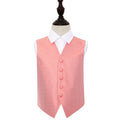 Greek Key Waistcoat - Boys - Coral, 22'