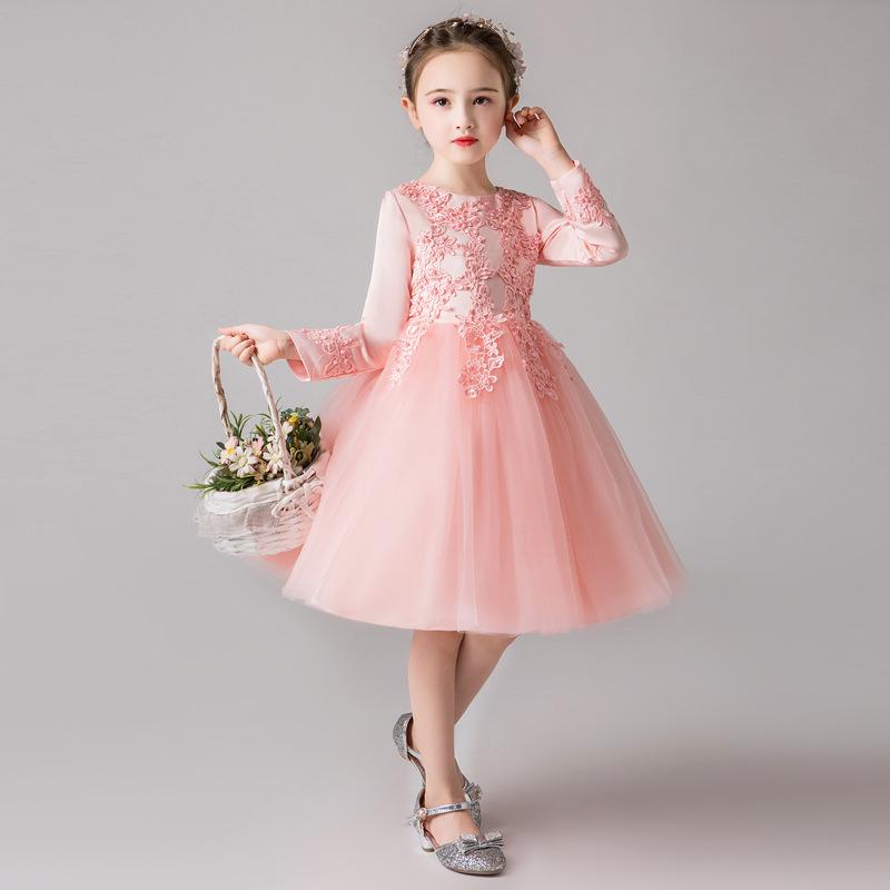 Elegant Flower Girls Wedding Dress Kids Dresses For Girls Party Dress