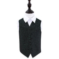 Swirl Waistcoat - Boys - Black & Green, 26'