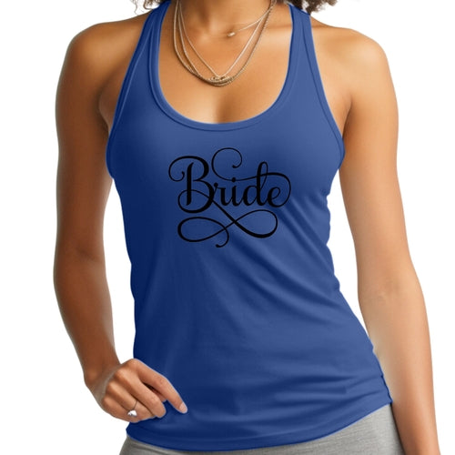 Womens Fitness Tank Top Graphic T-shirt - Bride Accessories - Wedding