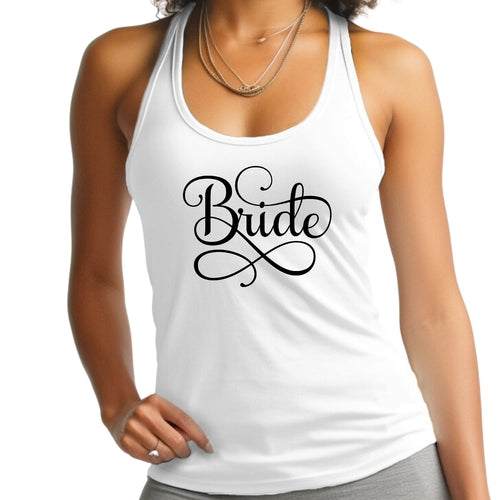Womens Fitness Tank Top Graphic T-shirt - Bride Accessories - Wedding