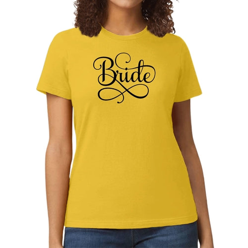 Womens Graphic T-shirt Bride Accessories - Wedding