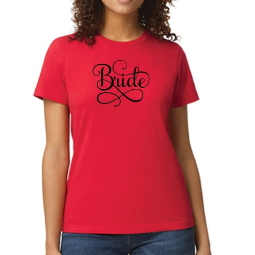 Womens Graphic T-shirt Bride Accessories - Wedding