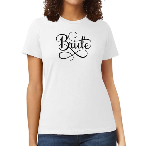 Womens Graphic T-shirt Bride Accessories - Wedding